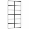 Sliding Door with Hardware Set ESG Glass & Aluminium 102x205 cm