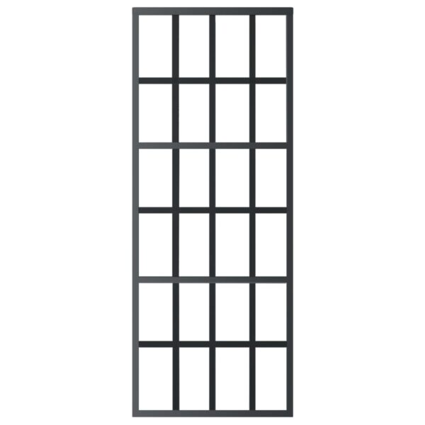 Sliding Door with Hardware Set ESG Glass & Aluminium 76x205 cm