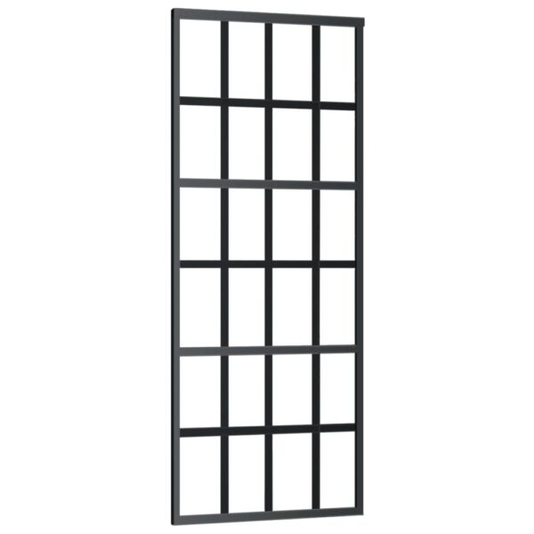 Sliding Door with Hardware Set ESG Glass & Aluminium 76x205 cm