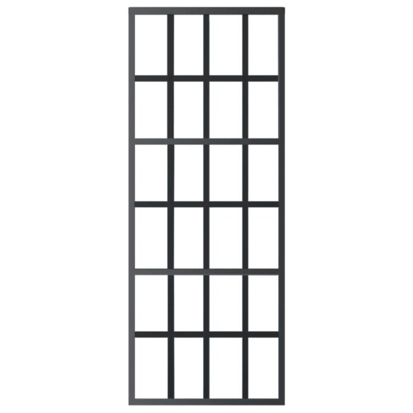 Sliding Door with Hardware Set ESG Glass & Aluminium 76x205 cm