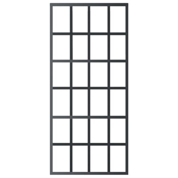 Sliding Door with Hardware Set ESG Glass & Aluminium 90x205 cm