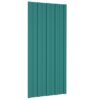 Roof Panels 36 pcs Galvanised Steel Green 100x45 cm