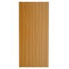 Roof Panels 12 pcs Galvanised Steel Light Wood 100x45 cm