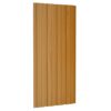 Roof Panels 36 pcs Galvanised Steel Light Wood 100x45 cm