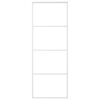 Sliding Door Frosted ESG Glass and Aluminium 76x205 cm White