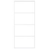 Sliding Door Frosted ESG Glass and Aluminium 90x205 cm White