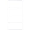 Sliding Door Frosted ESG Glass and Aluminium 102.5x205 cm White