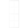 Sliding Door ESG Glass and Aluminium 76x205 cm White