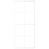 Sliding Door Frosted ESG Glass and Aluminium 90x205 cm White