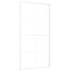 Sliding Door ESG Glass and Aluminium 102.5x205 cm White