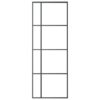 Sliding Door ESG Glass and Aluminium 76x205 cm Black