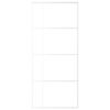 Sliding Door ESG Glass and Aluminium 90x205 cm White