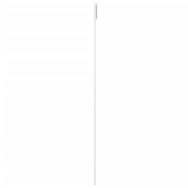 Sliding Door ESG Glass and Aluminium 90x205 cm White