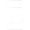 Sliding Door ESG Glass and Aluminium 102.5x205 cm White