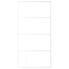 Sliding Door Frosted ESG Glass and Aluminium 102.5x205 cm White