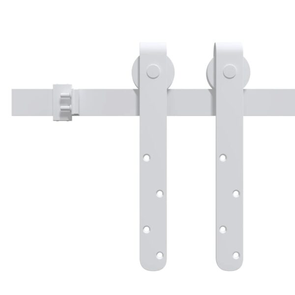Mini Sliding Cabinet Door Kit Carbon Steel White 200 cm