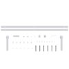Mini Sliding Cabinet Door Kit Carbon Steel White 200 cm