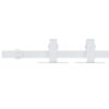 Mini Sliding Cabinet Door Kit Carbon Steel White 122 cm