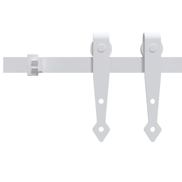 Mini Sliding Cabinet Door Kit Carbon Steel White 200 cm