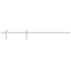 Sliding Door Hardware Kit 200 cm Steel White