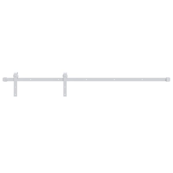 Sliding Door Hardware Kit 200 cm Steel White