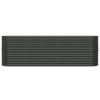 Garden Raised Bed Powder-coated Steel 224x40x68 cm Anthracite