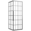 Shower Cabin Frosted ESG 80x80x180 cm Black