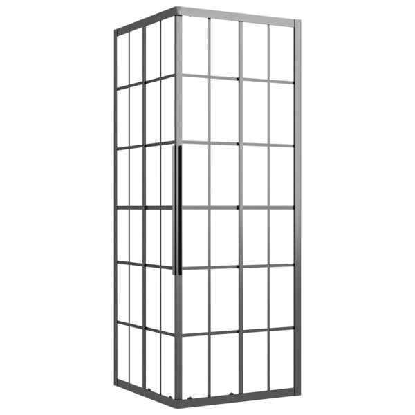 Shower Cabin Frosted ESG 80x80x180 cm Black