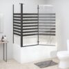 Stripe Bath Enclosure 120x68x130 cm Tempered Glass