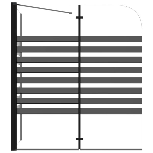 Stripe Bath Enclosure 120x68x130 cm Tempered Glass