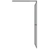Walk-in Shower Screen 100x195cm Dark Tempered Glass