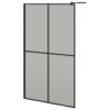 Walk-in Shower Screen 118x190 cm Dark Tempered Glass