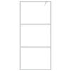 Walk-in Shower Wall Silver 90x195 cm Clear ESG Glass