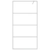 Walk-in Shower Wall Silver 100x195 cm Clear ESG Glass