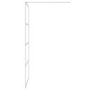 Walk-in Shower Wall Silver 100x195 cm Clear ESG Glass