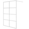 Walk-in Shower Wall Silver 140x195 cm Clear ESG Glass