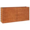 Garden Raised Bed Rusty 160x40x77 cm Corten Steel
