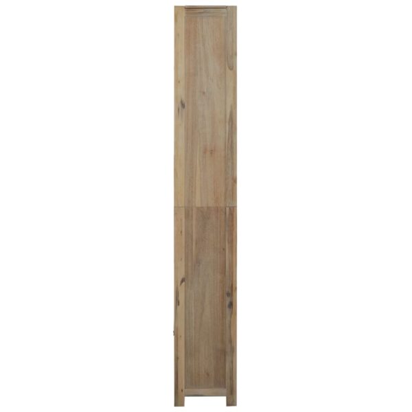7-Tier Bookcase 80x30x200 cm Solid Wood Acacia
