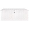 Storage Box Silver 100x55x37 cm Aluminium