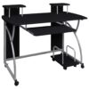 Computer Desk Black 110x52x88.5 cm Engineered Wood