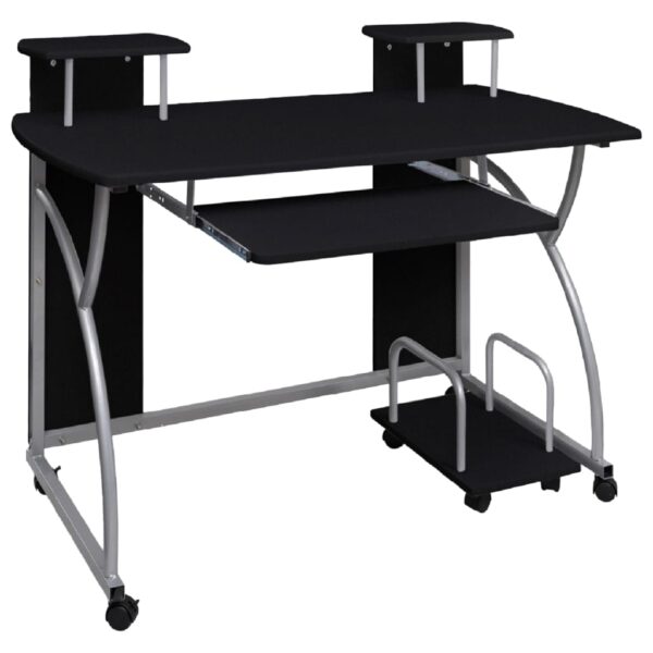 Computer Desk Black 110x52x88.5 cm Engineered Wood