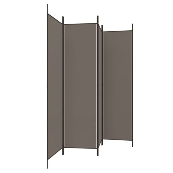 4-Panel Room Divider Anthracite 200x200 cm Fabric