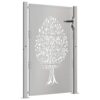 Garden Gate 105x130 cm Corten Steel Tree Design