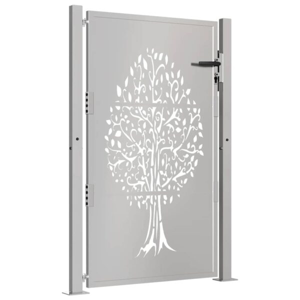 Garden Gate 105x130 cm Corten Steel Tree Design