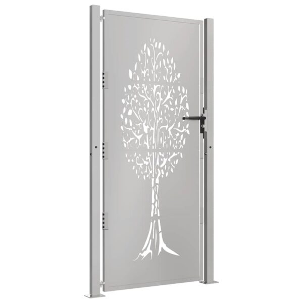 Garden Gate 105x205 cm Corten Steel Tree Design