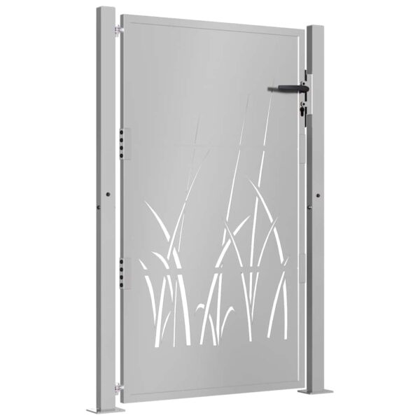 Garden Gate 105x155 cm Corten Steel Grass Design