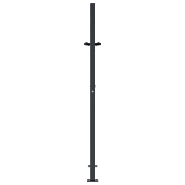 Garden Gate Anthracite 105x155 cm Steel Square Design