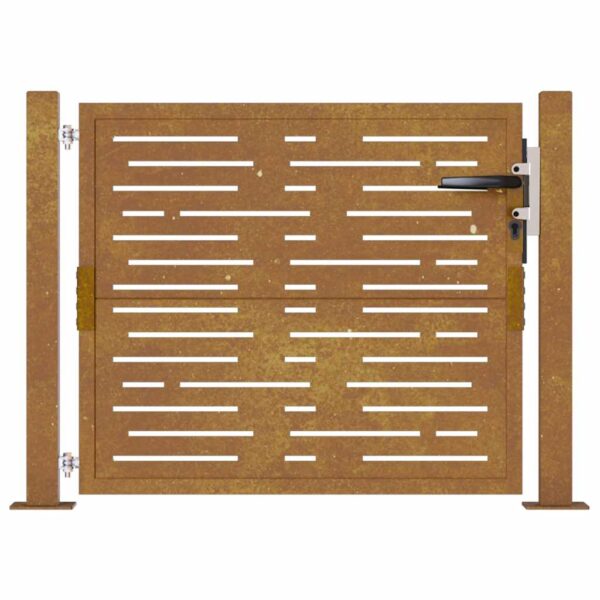 Garden Gate 105x105 cm Corten Steel Square Design