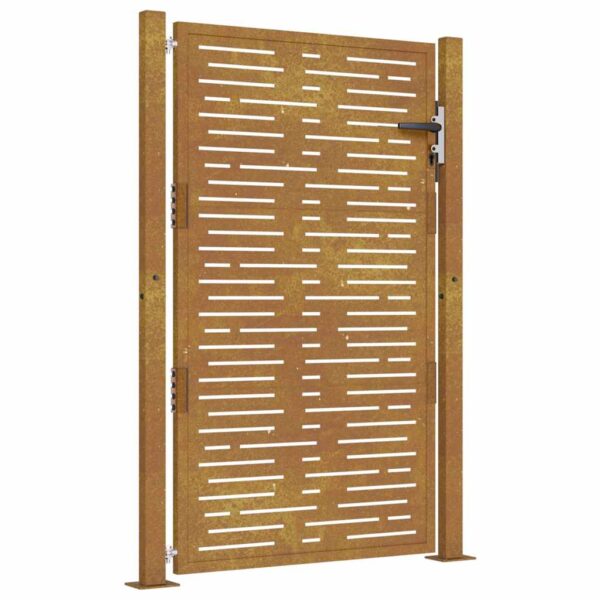 Garden Gate 105x155 cm Corten Steel Square Design