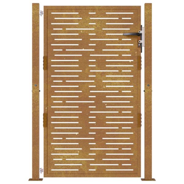 Garden Gate 105x155 cm Corten Steel Square Design